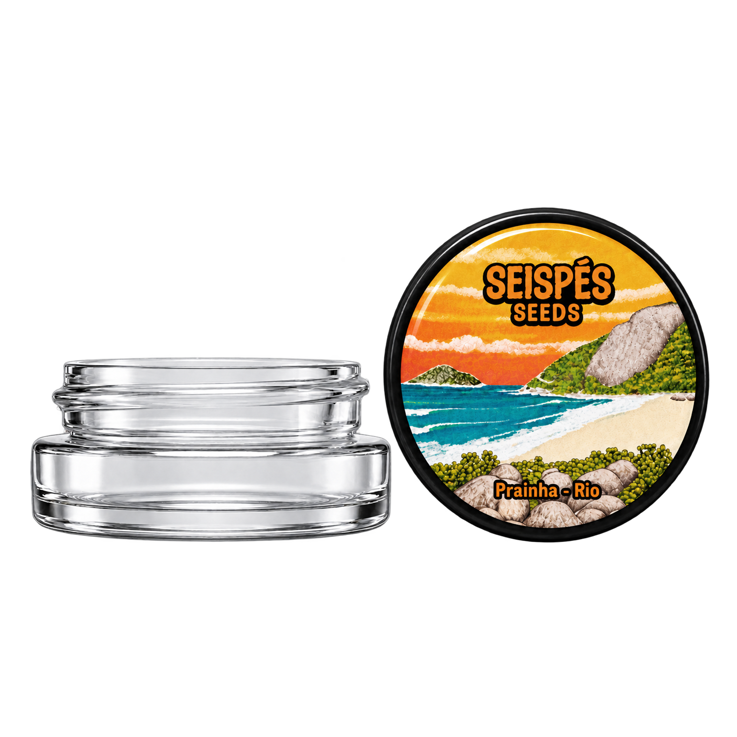 Prainha Glass Jar