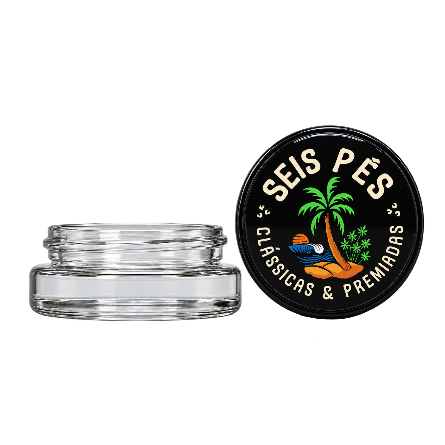Seis Pés Glass Jar