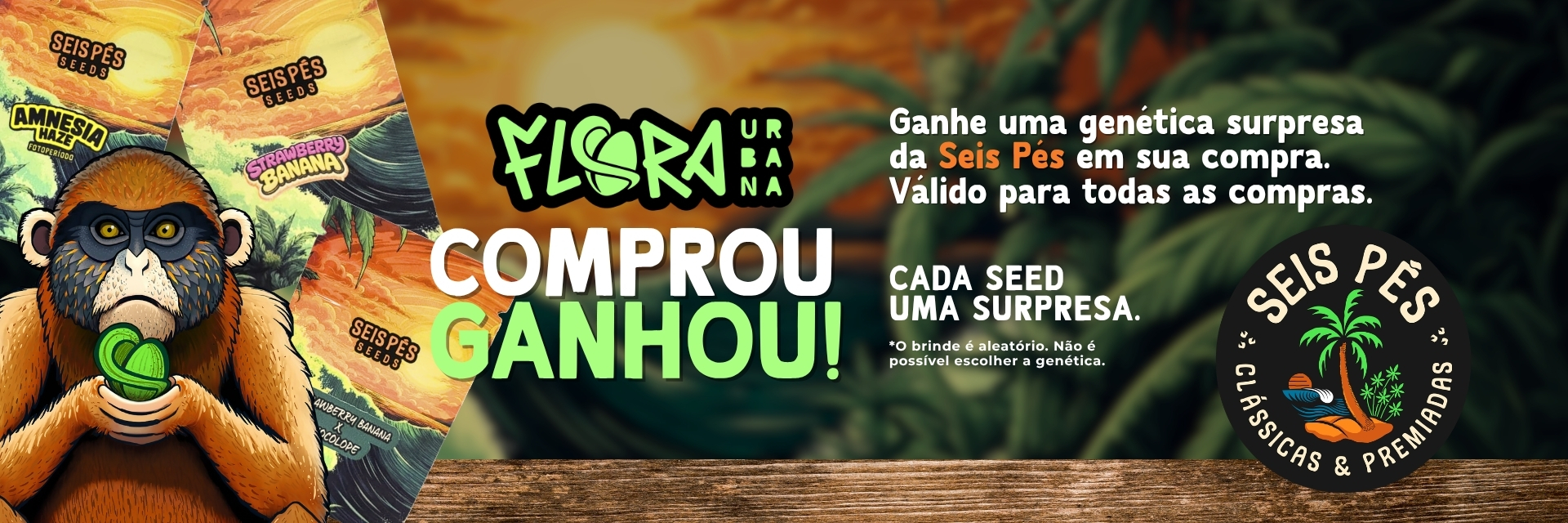 Genética surpresa Seis Pés